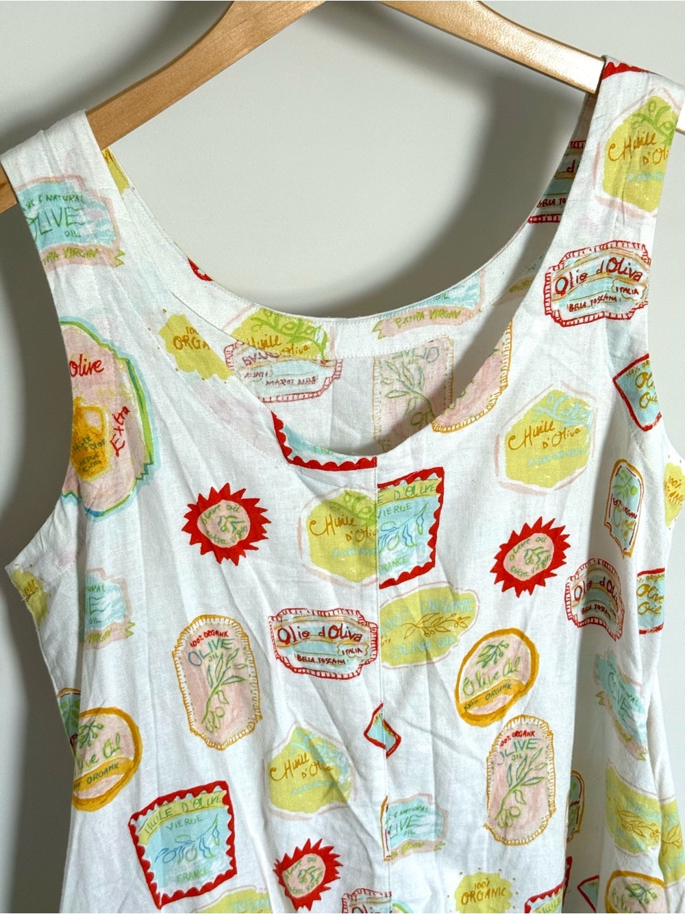 Cynthia Rowley Olive Oil Party Linen Blend Mini Shift Dress White Pockets Medium - Picture 4 of 10